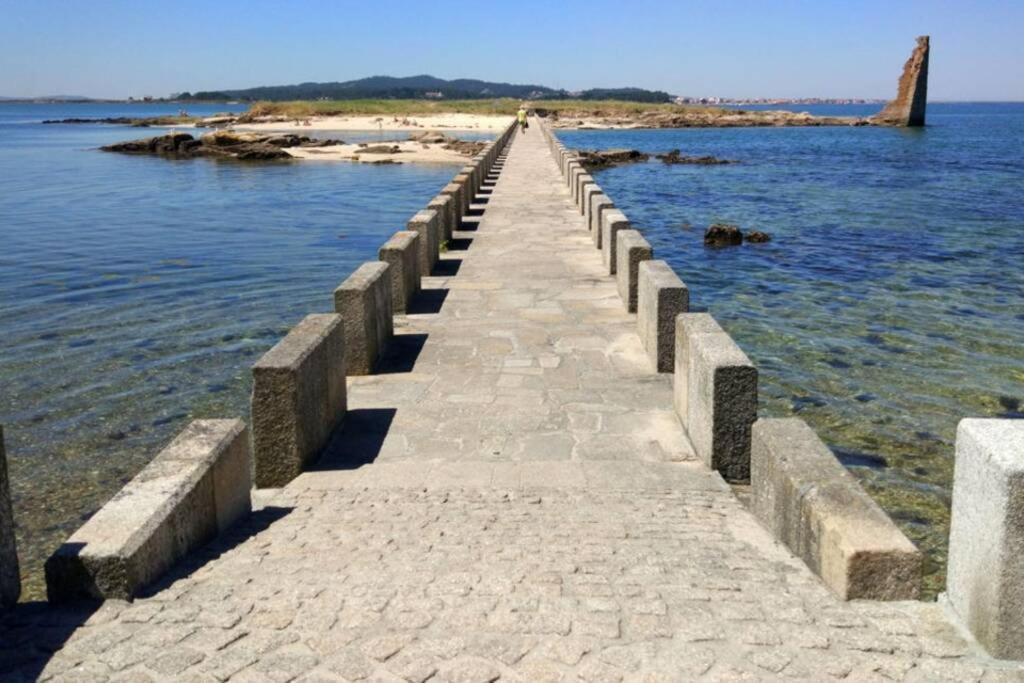 Casa Amplia Frente A La Playa Villa Cambados Bagian luar foto