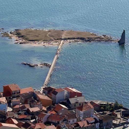 Casa Amplia Frente A La Playa Villa Cambados Bagian luar foto